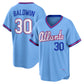 Atlanta Braves #30 Drake Baldwin Powder Blue 2026 City Connect Stadium Stitched Baseball Jersey