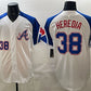 Atlanta Braves #38 Guillermo Heredia White 2023 City Connect Cool Base Stitched Baseball Jersey