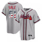 Atlanta Braves #51 Chris Sale Player Gray USA 250 Fourth Of July Limited Home Game Stitched Baseball Jersey