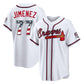Atlanta Braves #77 Joe Jimenez Player White USA 250 Fourth Of July Limited Home Game Stitched Baseball Jersey