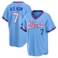 Atlanta Braves #7 Ha-Seong Kim Powder Blue 2026 City Connect Stadium Stitched Baseball Jersey