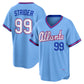 Atlanta Braves #99 Spencer Strider Powder Blue 2026 City Connect Stadium Stitched Baseball Jersey