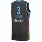 A.Dream #3 Chennedy Carter Unisex Rebel Edition Victory Player Jersey - Black Stitched American Basketball Jersey