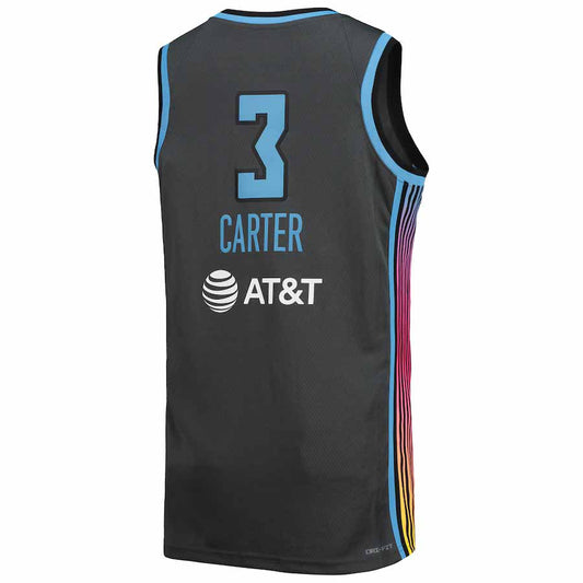 A.Dream #3 Chennedy Carter Unisex Rebel Edition Victory Player Jersey - Black Stitched American Basketball Jersey