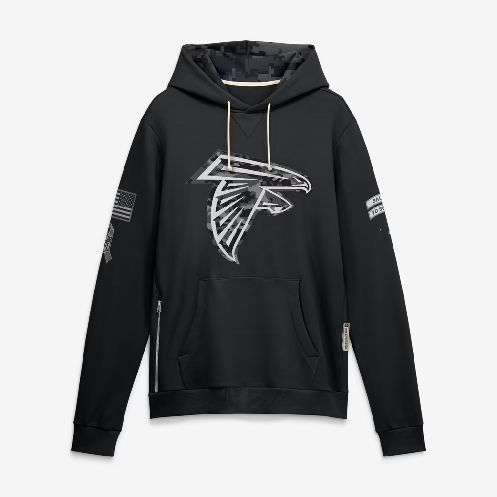 A.Falcons 2026 Salute To Service Club Pullover Hoodie Cheap sale Birthday and Christmas gifts Stitched American Football Jersey