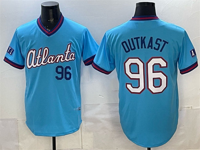 Atlanta Braves #96 OutKast Powder Blue 2026 City Connect Stadium Stitched Jersey