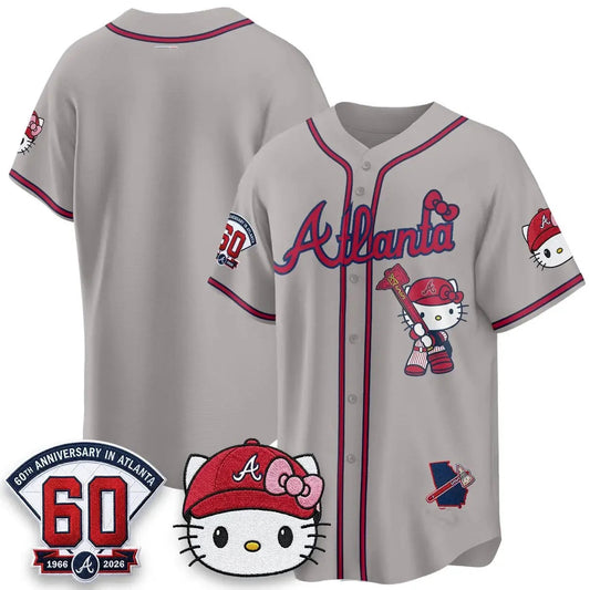 Atlanta Braves Gray Puhics Meow KT 2026 Vapor Limited All Stitched Jersey