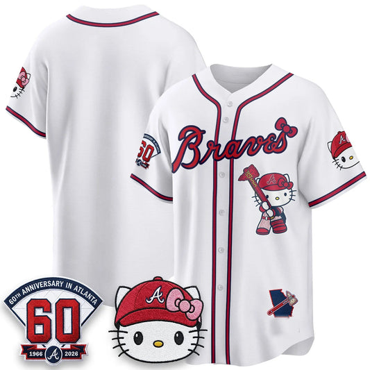 Atlanta Braves Whie Puhics Meow KT 2026 Vapor Limited All Stitched Jersey