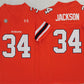 A.Tigers #34 Bo Jackson Orange 2024 F.U.S.E. Limited Stitched American College Jerseys
