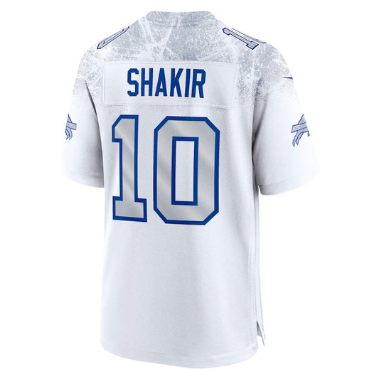 B.Bills #10 Khalil Shakir 2025 Rivalries Collection Game Jersey - White Football Stitched American Jerseys