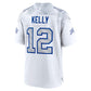 B.Bills #12 Jim Kelly 2025 Rivalries Collection Retired Player Game Jersey - White Football Stitched American Jerseys