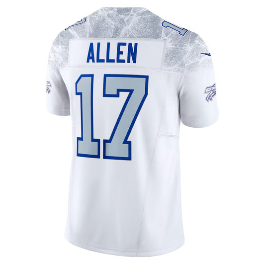 B.Bills #17 Josh Allen 2025 Rivalries Collection Limited Jersey - White Football Stitched American Jerseys