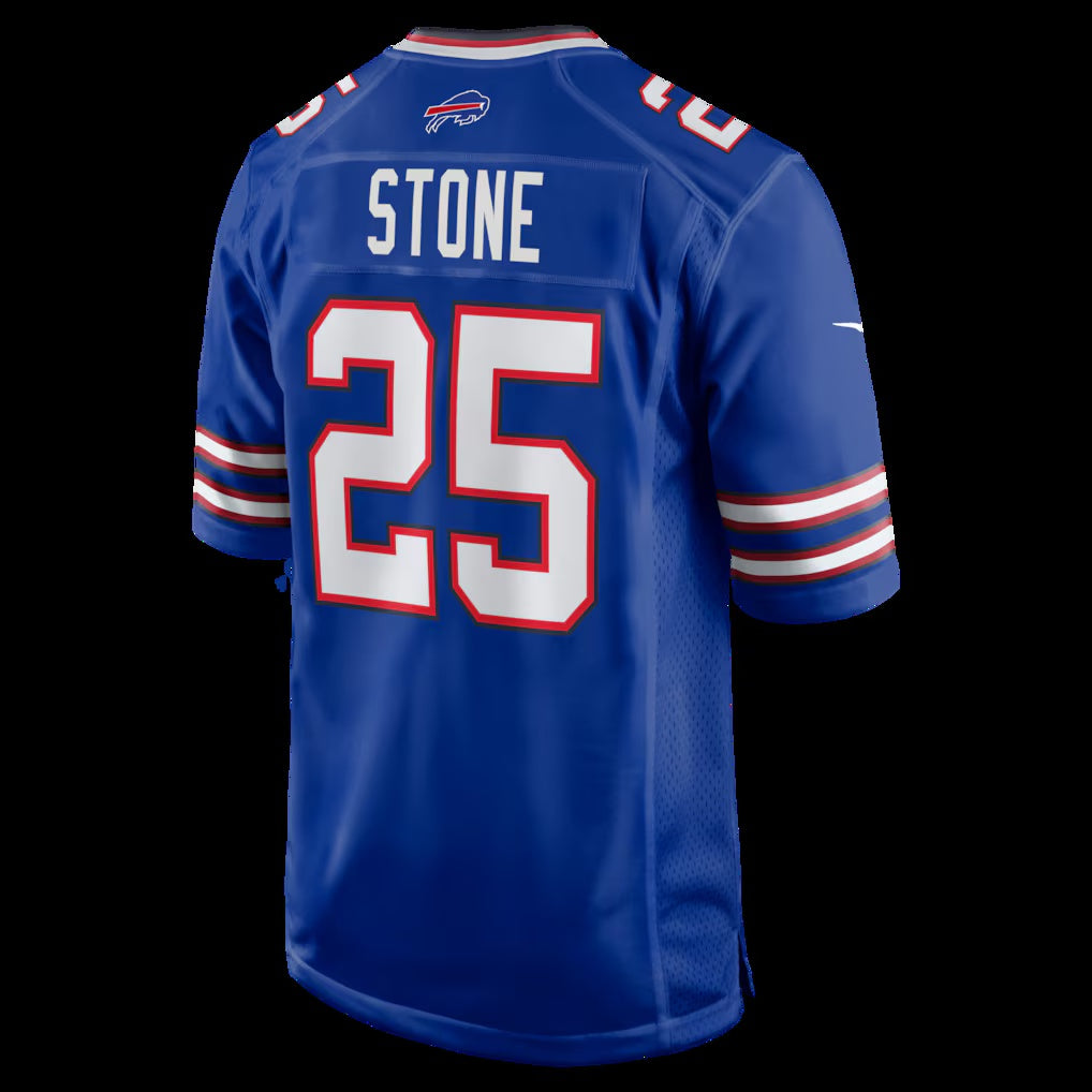 B.Bills #25 Geno Stone Royal Team Game Football Stitched American Jerseys