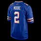 B.Bills #2 D.J. Moore Royal Game Football Stitched American Jerseys