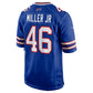 B.Bills #46 DJ Miller Jr. Royal Team Game Football Jersey