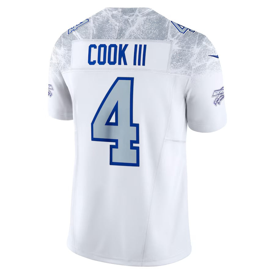 B.Bills #4 James Cook III 2025 Rivalries Collection Limited Jersey - White Football Stitched American Jerseys