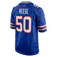 B.Bills #50 Otis Reese Royal Team Game Football Jersey