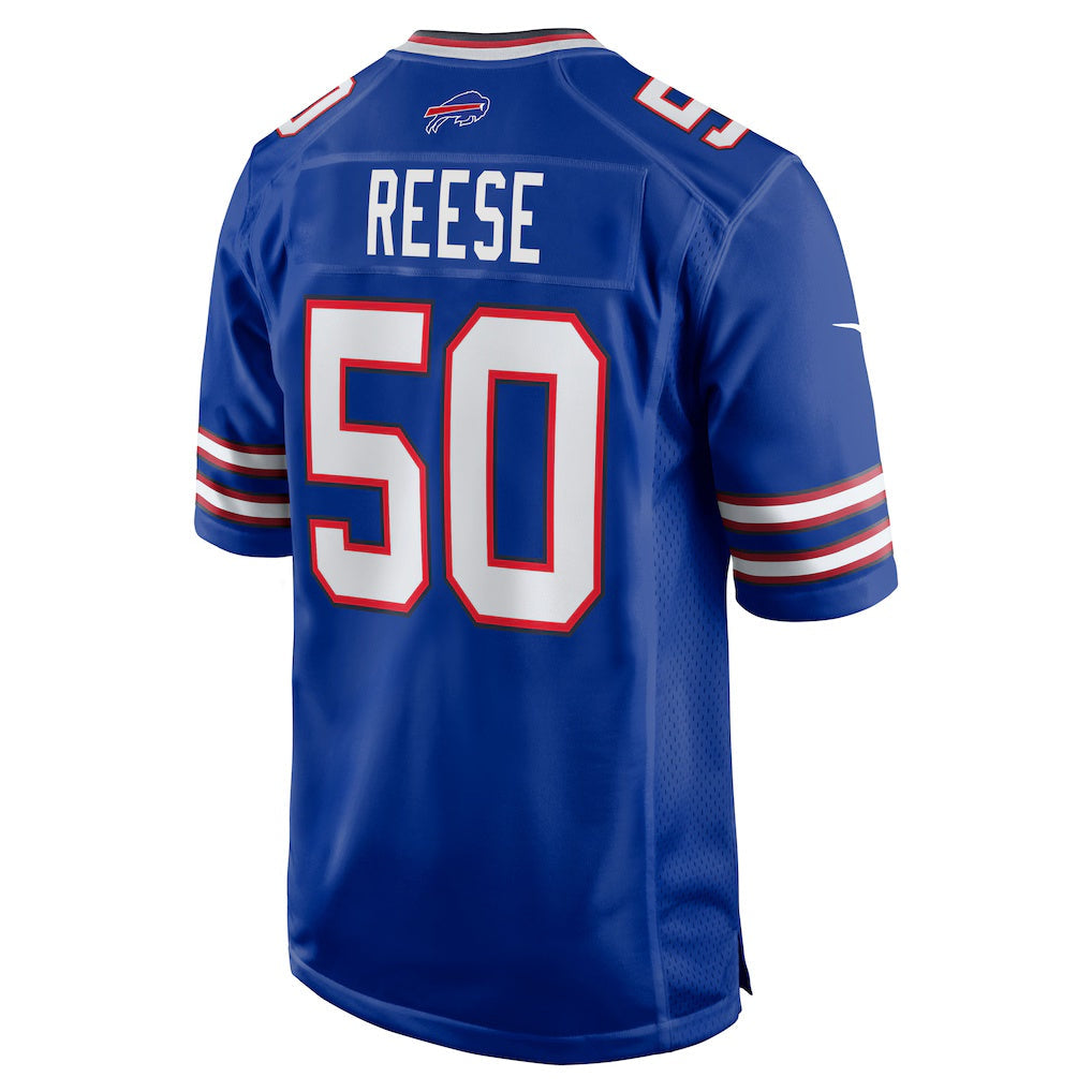 B.Bills #50 Otis Reese Royal Team Game Football Jersey
