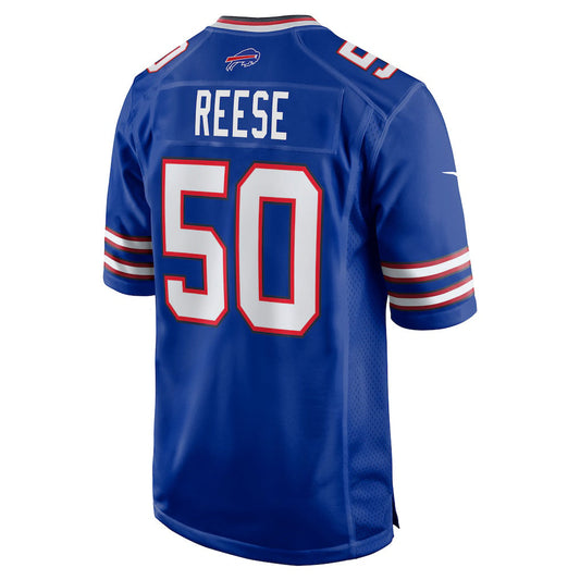 B.Bills #50 Otis Reese Royal Team Game Football Jersey