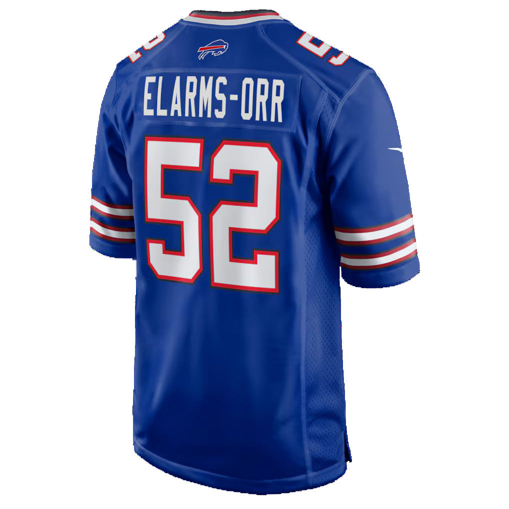 B.Bills #52 Kaleb Elarms-Orr Royal Team Game Stitched Football American Jersey