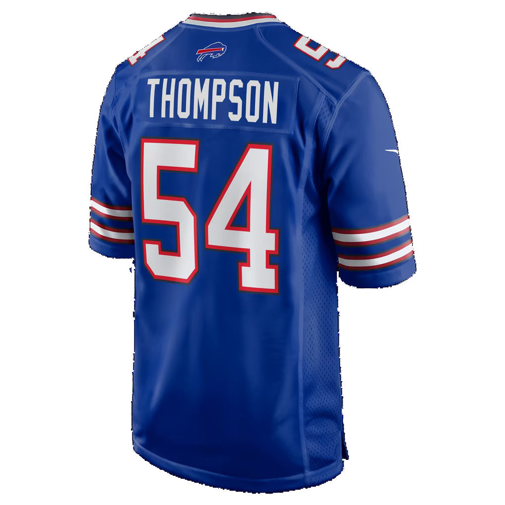 B.Bills #54 Shaq Thompson Royal Team Game Football Jersey