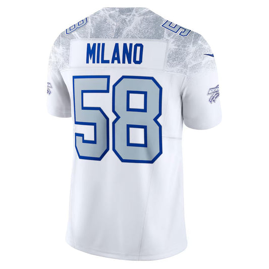 B.Bills #58 Matt Milano 2025 Rivalries Collection Limited Jersey - White Football Stitched American Jerseys