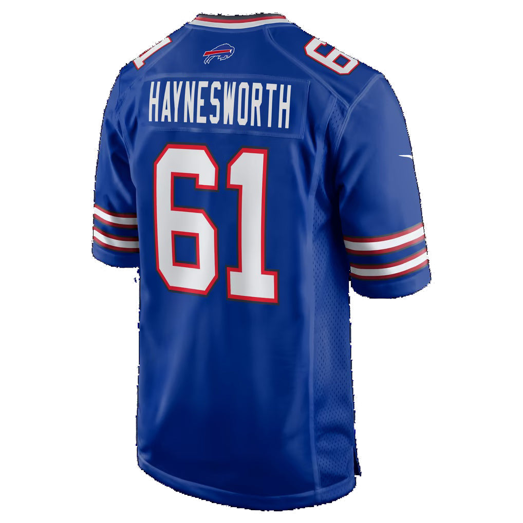 B.Bills #61 Sincere Haynesworth Royal Team Game Football Jersey