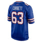 B.Bills #63 Austin Corbett Royal Team Game Stitched Football American Jersey