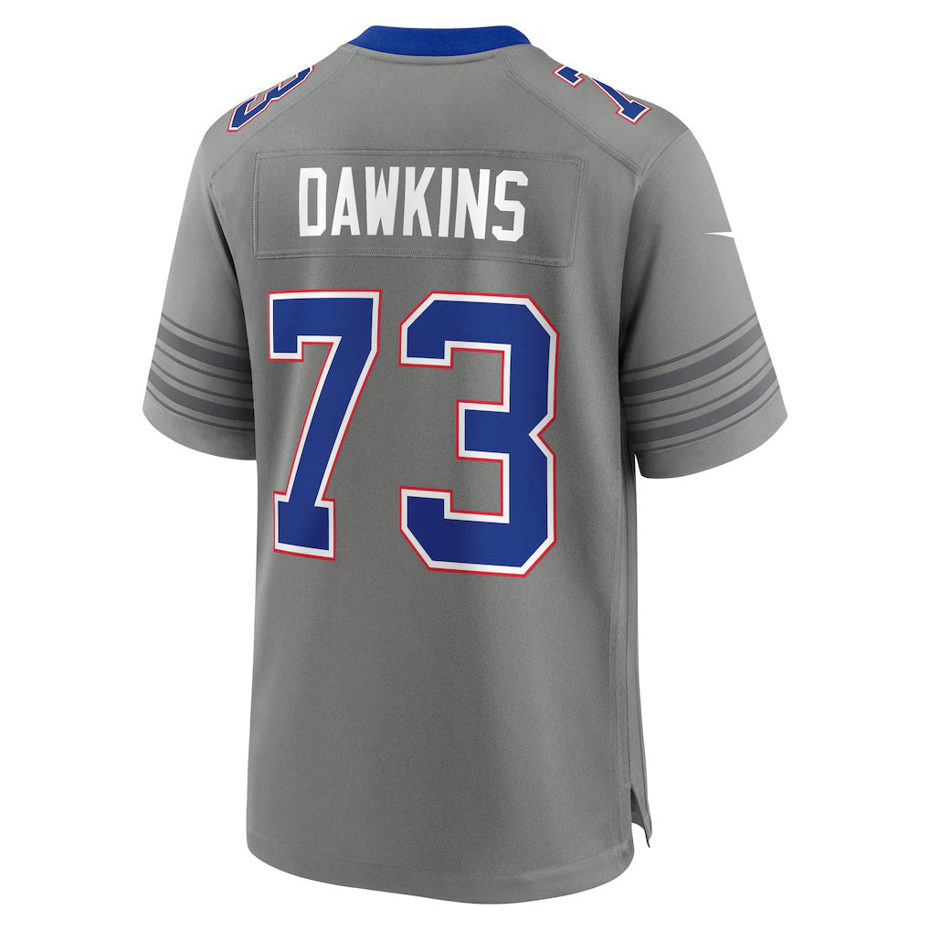 B.Bills #73 Dion Dawkins Gray Nickel City Game Football Jersey