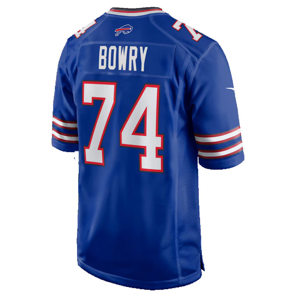 B.Bills #74 Jude Bowry Royal Team Game Stitched Football American Jersey