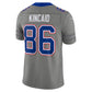 B.Bills #86 Dalton Kincaid Gray Nickel City Vapor F.U.S.E. Stitched Limited Football Jersey
