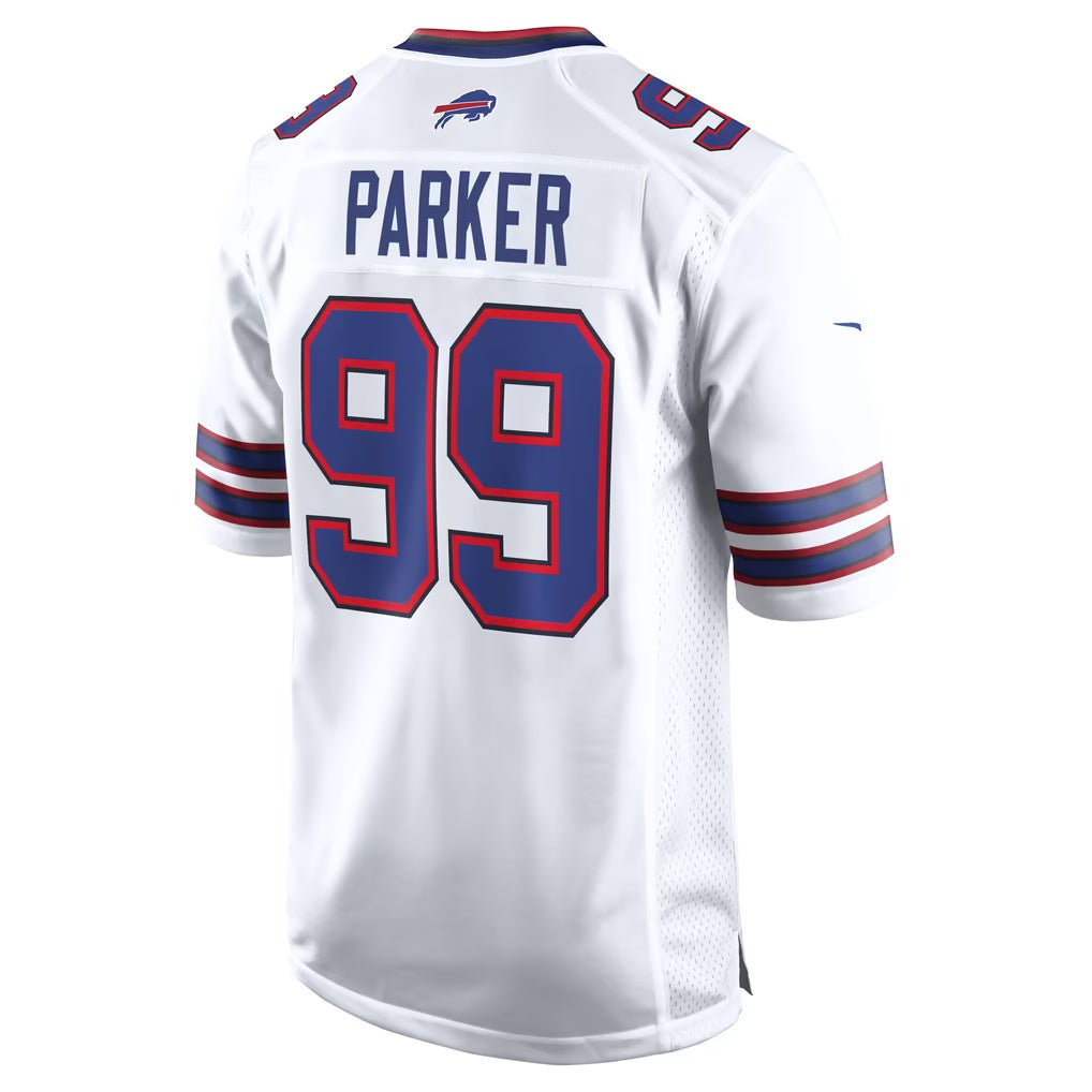 B.Bills #99 T.J. Parker White Game Football Jersey