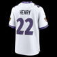 B.Ravens #22 Derrick Henry White Game Stitched Football American Jersey