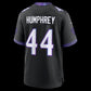 B.Ravens #44 Marlon Humphrey Black Alternate Game Stitched Football American Jersey