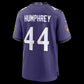 B.Ravens #44 Marlon Humphrey Purple Team Game Stitched Football American Jersey