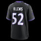 B.Ravens #52 Ray Lewis Black Alternate Retired Player Game Stitched Football American Jersey
