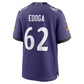 B.Ravens #62 Chuma Edoga Purple Puhics Team Game Jersey