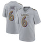 B.Ravens ＃6 Ja'Kobi Lane Gray Game Atmosphere Fashion Stitched American Football Jerseys
