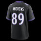 B.Ravens #89 Mark Andrews Black Alternate Game Stitched Football American Jersey