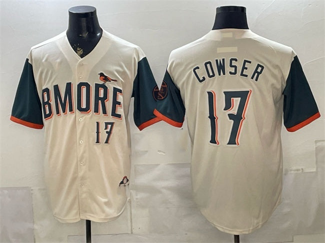 Baltimore Orioles #17 Colton Cowser Natural 2026 City Connect Stadium Stitched Jersey