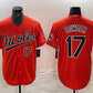 Baltimore Orioles #17 Colton Cowser Number Orange Cool Base Stitched Baseball Jerseys