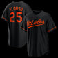 Baltimore Orioles #25 Pete Alonso Black Alternate Replica Stitched Baseball Jersey