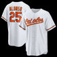 Baltimore Orioles #25 Pete Alonso White Home Replica Stitched Baseball Jersey