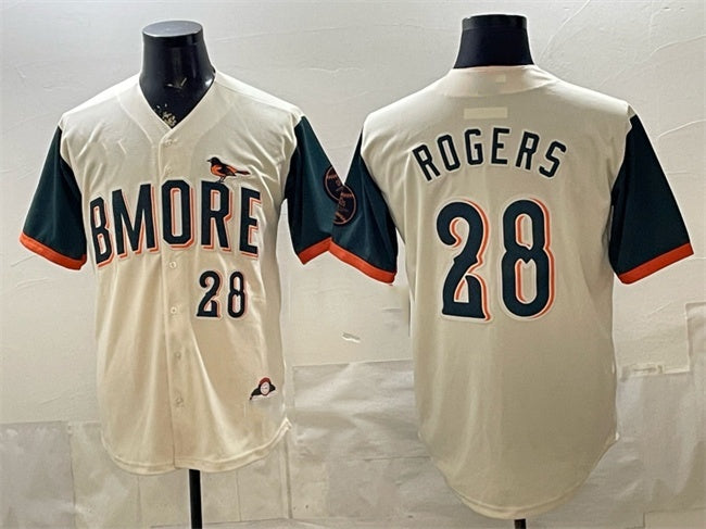 Baltimore Orioles #28 Trevor Rogers Natural 2026 City Connect Stadium Stitched Jersey