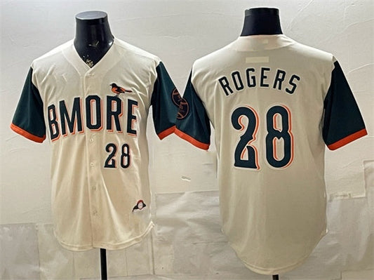 Baltimore Orioles #28 Trevor Rogers Natural 2026 City Connect Stadium Stitched Jersey