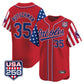 Baltimore Orioles #35 Adley Rutschman Player Red USA 250 Independence Day Vapor Premier Limited Home Game Stitched Baseball Jersey