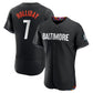 Baltimore Orioles #7 Jackson Holliday City Connect Authentic Player Jersey - Black Stitched Baseball Jersey