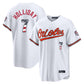 Baltimore Orioles #7 Jackson Holliday Player White USA 250 Fourth of July Home Game Stitched Baseball Jersey