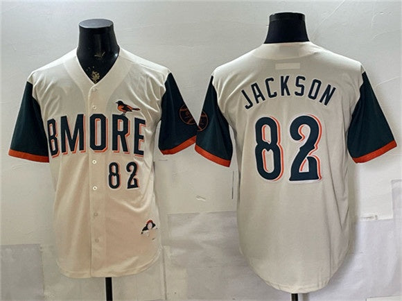 Baltimore Orioles #82 Jeremiah Jackson Natural 2026 City Connect Stadium Stitched Baseball Jersey