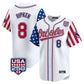 Baltimore Orioles #8 Cal Ripken Player White USA 250 Independence Day Vapor Premier Home Game Stitched Baseball Jersey